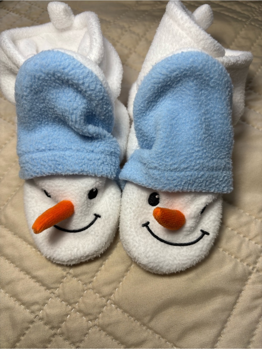 18-24M Fleece Snowman Slipper Booties